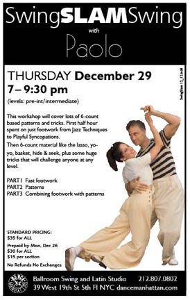 swing slam dance workshop